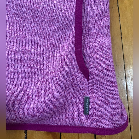 Eddie Bauer Women’s Snap Fleece Pullover Sweater Size S – Pink/Purple - Picture 8 of 14